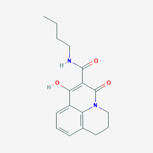 N-butyl-7-hydroxy-5-oxo-2,3-dihydro-1H,5H-pyrido[3,2,1-ij]quinoline-6-carboxamide