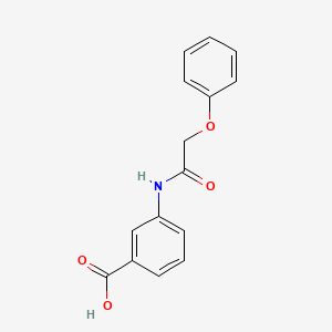 molecular formula C15H13NO4 B15086948 3-(2-Phenoxyacetamido)benzoic acid CAS No. 18704-91-1