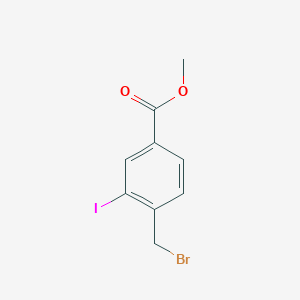 molecular formula C9H8BrIO2 B1508695 Methyl 4-(bromomethyl)-3-iodobenzoate CAS No. 229028-10-8