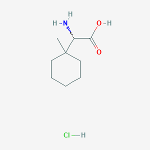 molecular formula C9H18ClNO2 B1508696 (S)-2-Amino-2-(1-methylcyclohexyl)acetic acid hydrochloride 