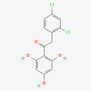 molecular formula C14H10Cl2O4 B15087042 2-(2,4-Dichlorophenyl)-1-(2,4,6-trihydroxyphenyl)ethanone CAS No. 477334-57-9