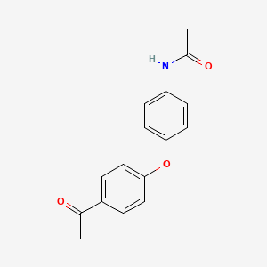 molecular formula C16H15NO3 B15087186 1-(4-(4-Acetylamino)phenoxy)ethanone 