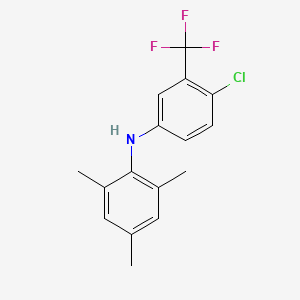 N-[4-chloro-3-(trifluoromethyl)phenyl]-2,4,6-trimethylaniline