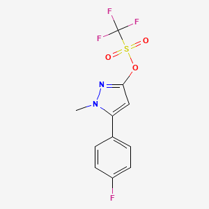 5-(4-Fluorophenyl)-1-methyl-1h-pyrazol-3-yltrifluoromethanesulfonate