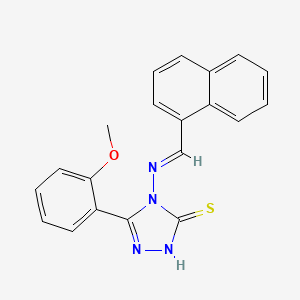 5-(2-Methoxyphenyl)-4-((naphthalen-1-ylmethylene)amino)-4H-1,2,4-triazole-3-thiol