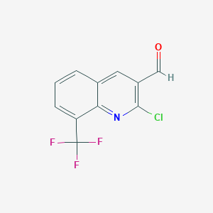 molecular formula C11H5ClF3NO B1508727 2-Chloro-8-(trifluoromethyl)quinoline-3-carbaldehyde CAS No. 920494-32-2