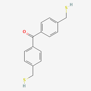 molecular formula C15H14OS2 B1508729 Bis[4-(sulfanylmethyl)phenyl]methanone CAS No. 58931-68-3