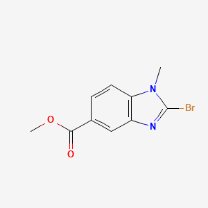 molecular formula C10H9BrN2O2 B15087311 methyl 2-bromo-1-methyl-1H-benzimidazole-5-carboxylate 