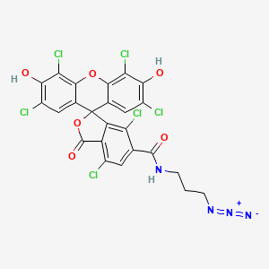 molecular formula C24H12Cl6N4O6 B15087379 HEX azide, 6-isomer 