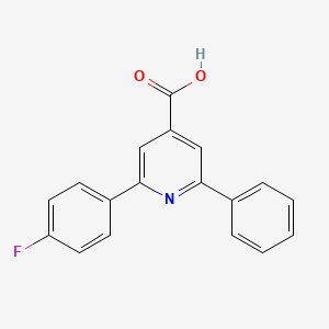 molecular formula C18H12FNO2 B15087382 2-(4-Fluorophenyl)-6-phenylpyridine-4-carboxylic acid 