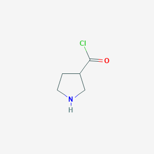 molecular formula C5H8ClNO B1508739 3-Pyrrolidinecarbonyl chloride 