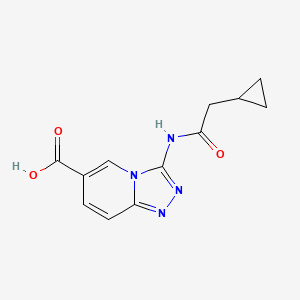 3-(2-Cyclopropylacetamido)-[1,2,4]triazolo[4,3-a]pyridine-6-carboxylic acid