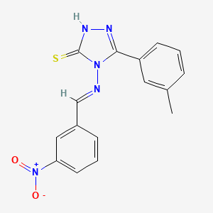 4-((3-Nitrobenzylidene)amino)-5-(m-tolyl)-4H-1,2,4-triazole-3-thiol