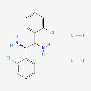 molecular formula C14H16Cl4N2 B1508743 (1S, 2S)-1,2-Bis(2-chlorophenyl)ethylenediamine dihydrochloride CAS No. 1052707-24-0