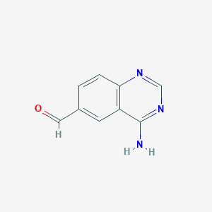 molecular formula C9H7N3O B1508744 4-Aminoquinazoline-6-carbaldehyde CAS No. 648449-11-0