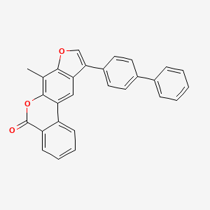 10-(4-biphenylyl)-7-methyl-5H-benzo[c]furo[3,2-g]chromen-5-one