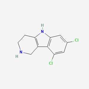 molecular formula C11H10Cl2N2 B15087474 7,9-Dichloro-2,3,4,5-tetrahydro-1H-pyrido[4,3-b]indole CAS No. 922510-81-4