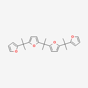 Furan, 2,2'-(1-methylethylidene)bis[5-[1-(2-furanyl)-1-methylethyl]-