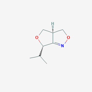 B150875 3H,6H-Furo[3,4-c]isoxazole,3a,4-dihydro-6-(1-methylethyl)-,cis-(9CI) CAS No. 132439-87-3