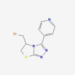 5-(Bromomethyl)-3-pyridin-4-yl-5,6-dihydro[1,3]thiazolo[2,3-c][1,2,4]triazole