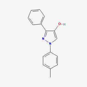 molecular formula C16H14N2O B15087559 3-Phenyl-1-p-tolyl-1H-pyrazol-4-ol 