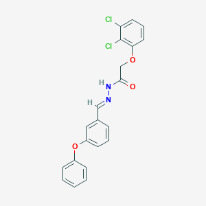 molecular formula C21H16Cl2N2O3 B15087570 2-(2,3-Dichlorophenoxy)-N'-(3-phenoxybenzylidene)acetohydrazide CAS No. 477731-43-4