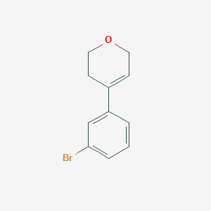 molecular formula C11H11BrO B1508760 4-(3-bromophenyl)-3,6-dihydro-2H-pyran 