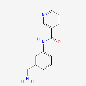 molecular formula C13H13N3O B15087608 N-[3-(aminomethyl)phenyl]pyridine-3-carboxamide 