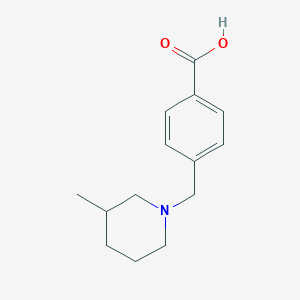 molecular formula C14H19NO2 B15087657 4-[(3-Methylpiperidin-1-yl)methyl]benzoic acid CAS No. 926253-84-1