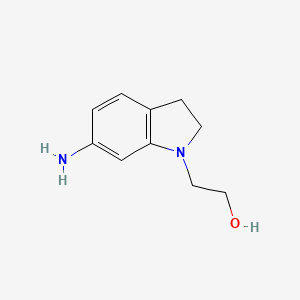 molecular formula C10H14N2O B15087658 2-(6-amino-2,3-dihydro-1H-indol-1-yl)ethan-1-ol 