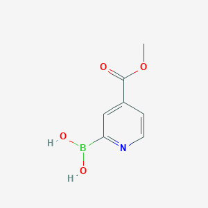 molecular formula C7H8BNO4 B15087678 (4-(Methoxycarbonyl)pyridin-2-YL)boronic acid 