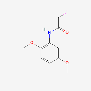 molecular formula C10H12INO3 B15087695 Acetanilide, 2',5'-dimethoxy-2-iodo- CAS No. 26958-85-0