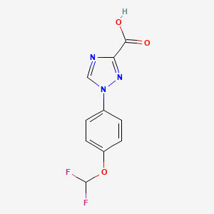 1-[4-(Difluoromethoxy)phenyl]-1H-1,2,4-triazole-3-carboxylic acid