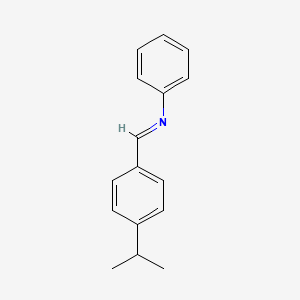 molecular formula C16H17N B15087704 Benzenamine, N-[[4-(1-methylethyl)phenyl]methylene]- CAS No. 17693-88-8