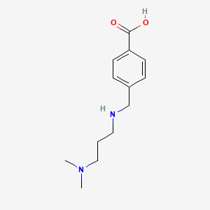 molecular formula C13H20N2O2 B15087715 4-({[3-(Dimethylamino)propyl]amino}methyl)benzoic acid 