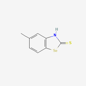 molecular formula C8H7NSSe B15087748 5-Methyl-1,3-benzoselenazole-2-thiol 