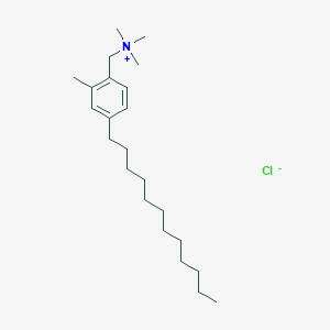 molecular formula C23H42ClN B15087798 2-Methyl-4-dodecylbenzyltrimethylammonium chloride CAS No. 1187753-48-5