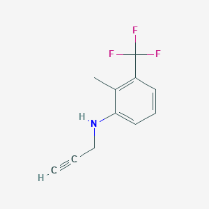 molecular formula C11H10F3N B15087826 (2-Methyl-3-trifluoromethyl-phenyl)-prop-2-ynyl-amine 