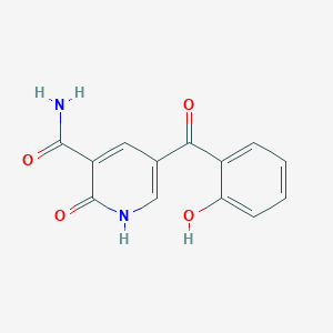 molecular formula C13H10N2O4 B15087829 2-Hydroxy-5-(2-hydroxybenzoyl)nicotinamide CAS No. 53390-23-1