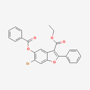 Ethyl 5-(benzoyloxy)-6-bromo-2-phenyl-1-benzofuran-3-carboxylate