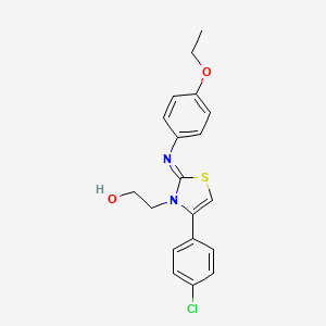 2-(4-(4-Chlorophenyl)-2-((4-ethoxyphenyl)imino)-1,3-thiazol-3(2H)-YL)ethanol