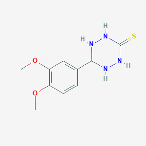 6-(3,4-Dimethoxyphenyl)-1,2,5,6-tetrahydro-1,2,4,5-tetrazine-3-thiol