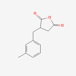 molecular formula C12H12O3 B15087925 3-[(3-Methylphenyl)methyl]oxolane-2,5-dione CAS No. 4168-10-9