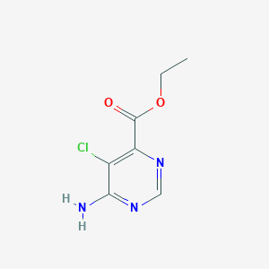 molecular formula C7H8ClN3O2 B1508793 Ethyl 6-amino-5-chloropyrimidine-4-carboxylate CAS No. 1097250-86-6