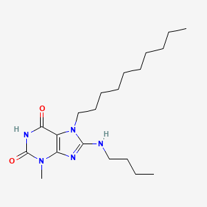 8-(Butylamino)-7-decyl-3-methyl-3,7-dihydro-1H-purine-2,6-dione