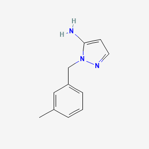 2-[(3-methylphenyl)methyl]-2,3-dihydro-1H-pyrazol-3-imine