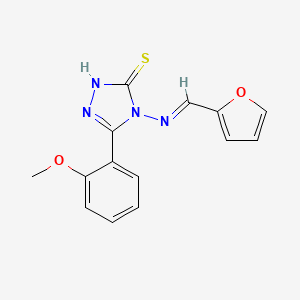 4-((Furan-2-ylmethylene)amino)-5-(2-methoxyphenyl)-4H-1,2,4-triazole-3-thiol