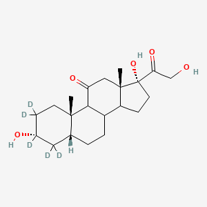 molecular formula C21H32O5 B15088063 Tetrahydrocortisone-d5 