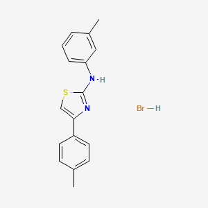 N-(3-methylphenyl)-4-(4-methylphenyl)-1,3-thiazol-2-amine hydrobromide