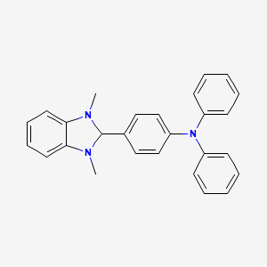 molecular formula C27H25N3 B15088111 4-(1,3-dimethyl-2,3-dihydro-1h-benzimidazol-2-yl)-N,N-diphenylaniline CAS No. 1400191-57-2